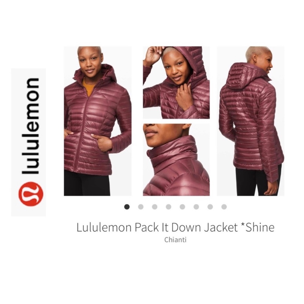 BNWOT Lululemon Pack It Down Jacket. Chianti. Size 12.